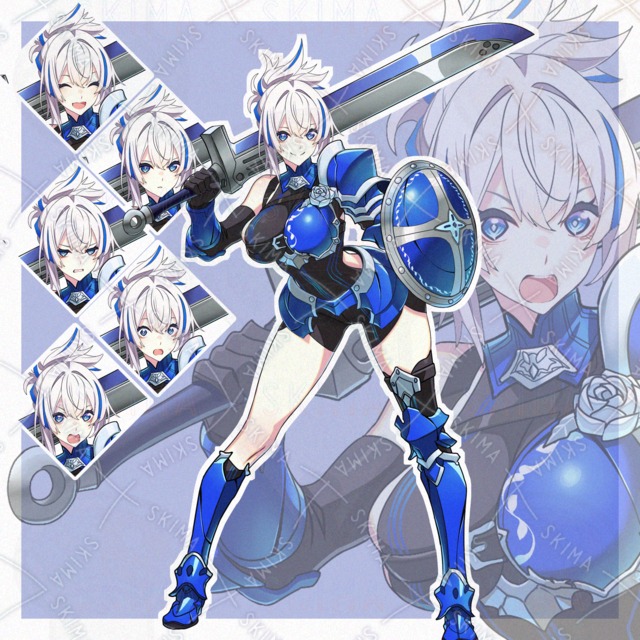 傭兵の女性[表情６種]