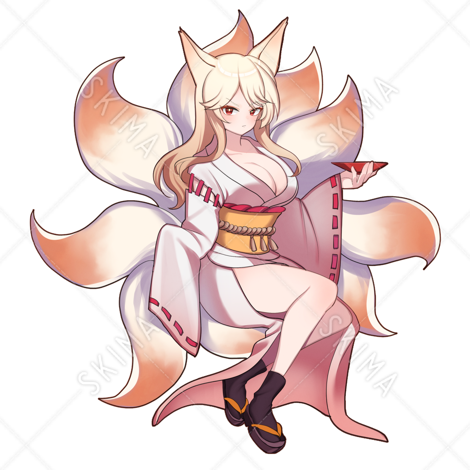 九尾の狐 表情10種 スキマ スキルのオーダーメイドマーケット Skima