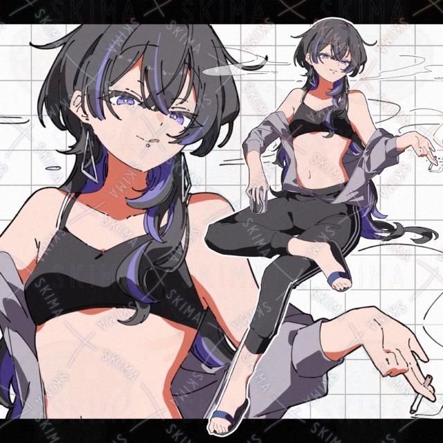 【表情6種】ヤニカスお姉さん