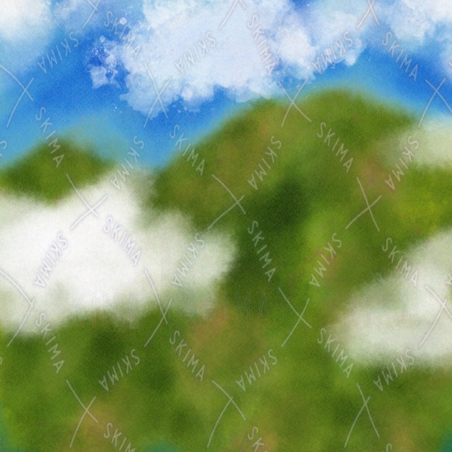 ポストカードサイズ背景イラスト(クレジットあり・クレジット無し)