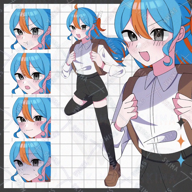 学生鞄を背負った女の子