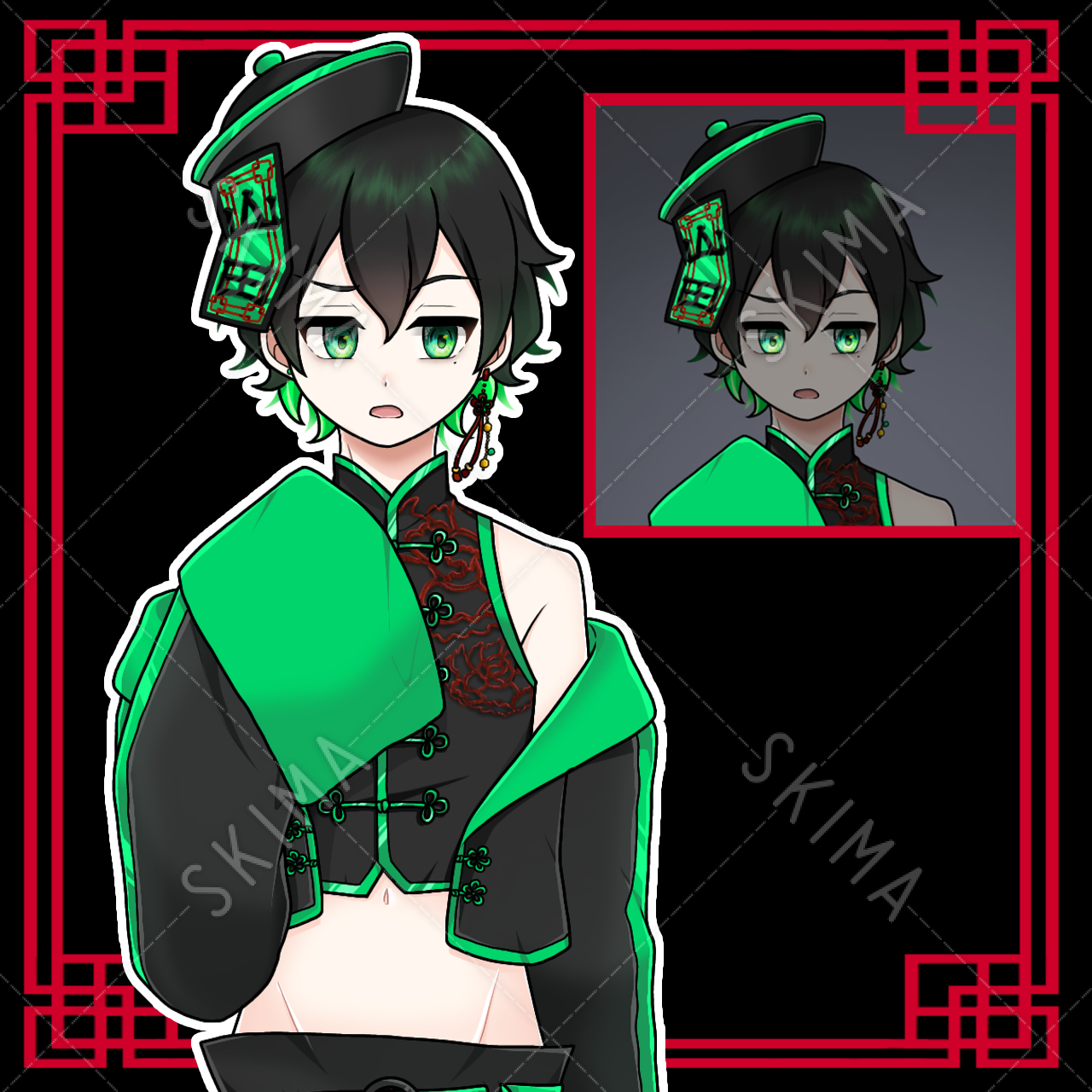 Iriam対応 サイバーキョンシーの男の子 商用利用可 スキマ スキルのオーダーメイドマーケット Skima