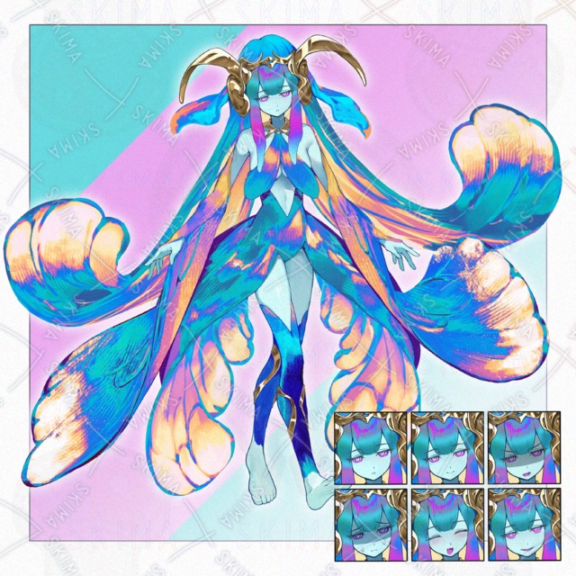 Image of Sea Goddess of Vibrant Colors