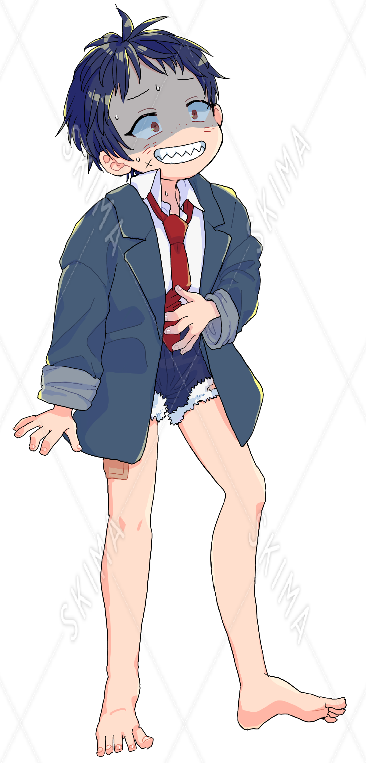 ダボダボぶかぶかジャケットを着た男の子 スキマ スキルのオーダーメイドマーケット Skima