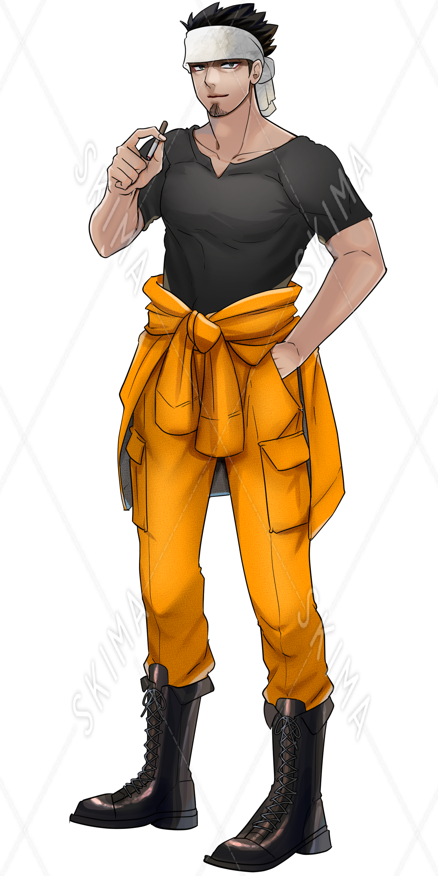 三白眼 救急隊員系 ガテン系 肉体派 表情９種 スキマ スキルのオーダーメイドマーケット Skima