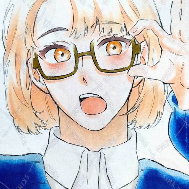 メガネをかけた女の子