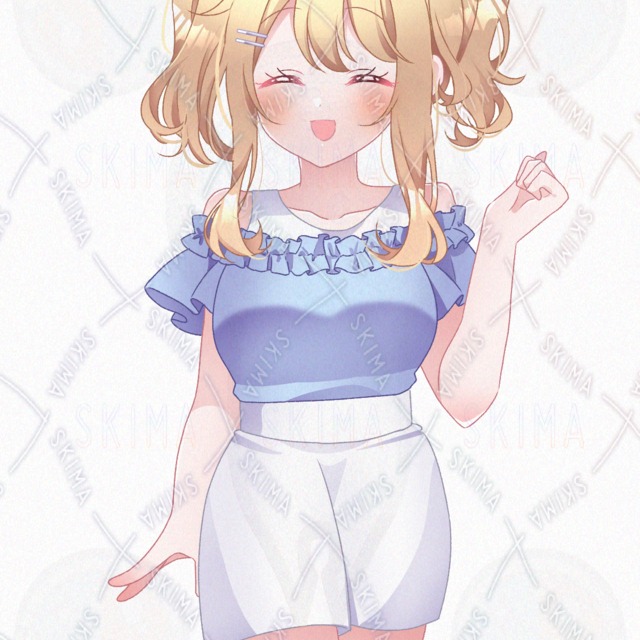 夏服のツインテ女子の商品画像6枚目