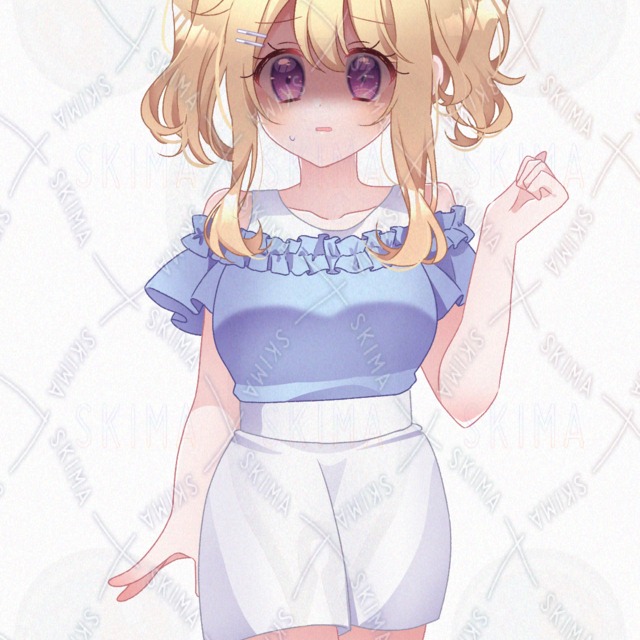 夏服のツインテ女子の商品画像7枚目