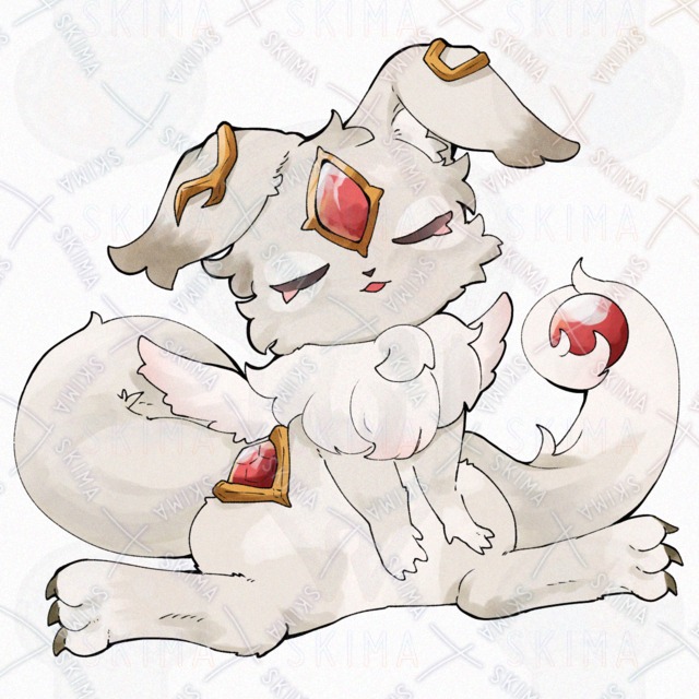 Image 2 of Carbuncle Cub: 5 Facial Expressions + 1 Design in 5 Colors