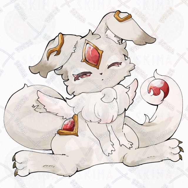 Image 5 of Carbuncle Cub: 5 Facial Expressions + 1 Design in 5 Colors