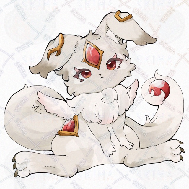 Image 6 of Carbuncle Cub: 5 Facial Expressions + 1 Design in 5 Colors