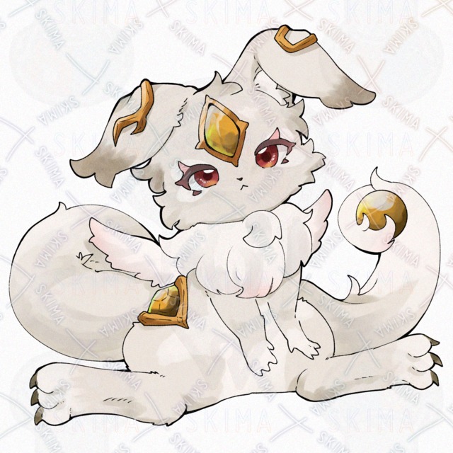 Image 7 of Carbuncle Cub: 5 Facial Expressions + 1 Design in 5 Colors