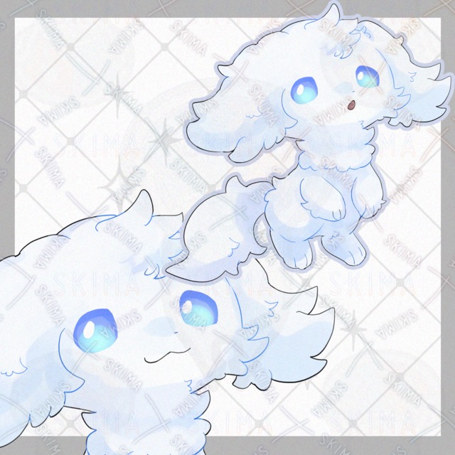 ふわふわ犬【表情10種類】