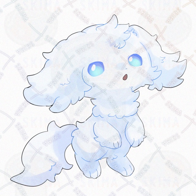 Image 6 of Fluffy Dog: 10 Expressions