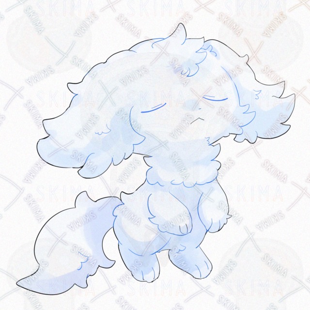 Image 9 of Fluffy Dog: 10 Expressions