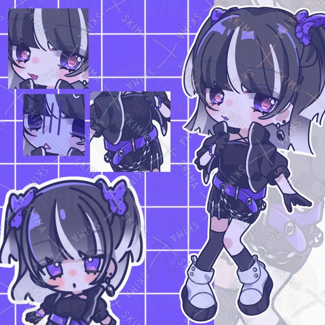 Image of Chibi Illustrations & 8 Expressions + Mini Characters [115]