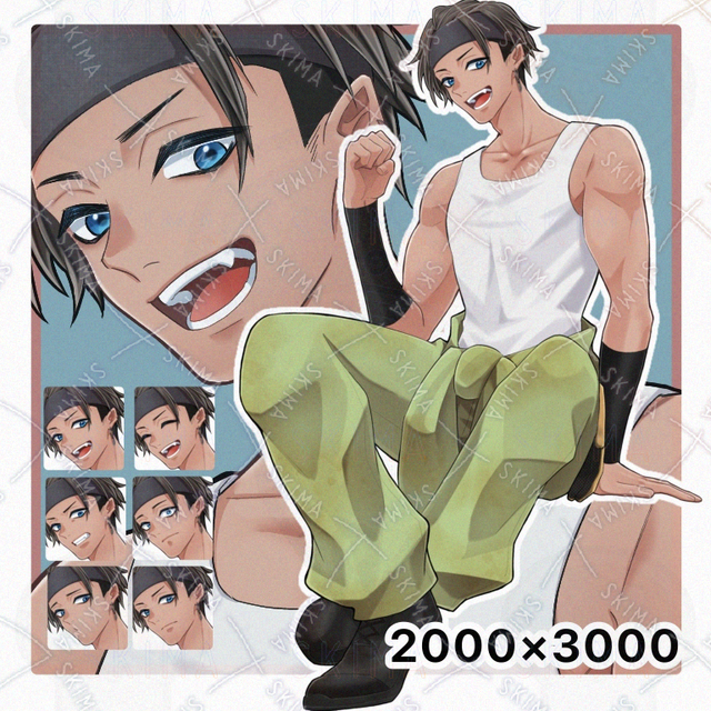 Image of Muscular Blue-Collar Guy