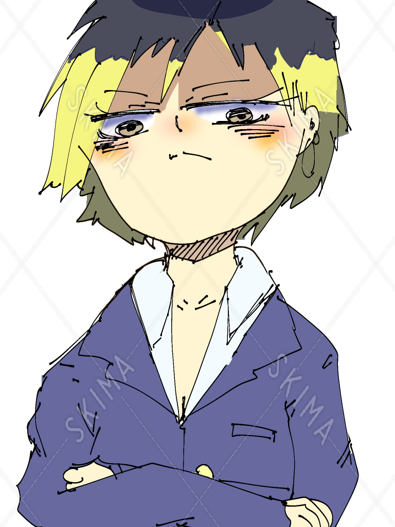 Snsアイコン ヤンキーの女の子 立ち絵 スキマ スキルのオーダーメイドマーケット Skima