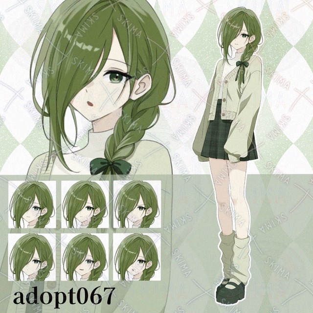 【opt】メカクレの女の子