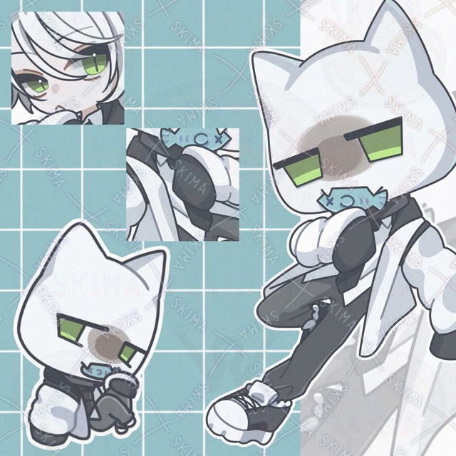 デフォルメイラスト・差分つき+ミニキャラ［117］