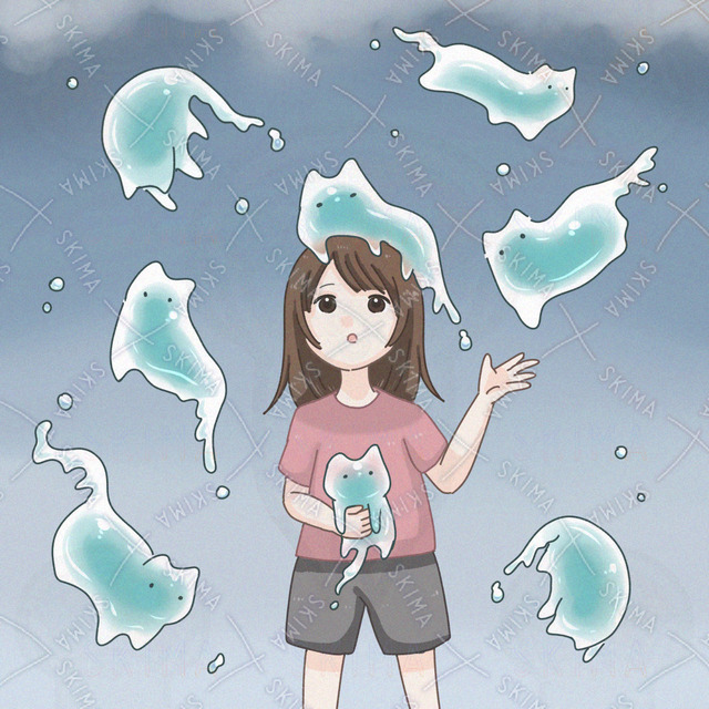 Image of Cat Rain Icon