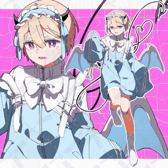 【表情6種】ひとくいあくまさん