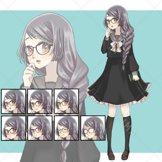 おとなしそうな眼鏡の女の子