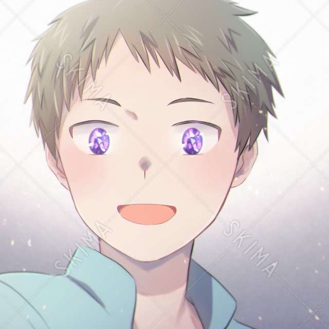 宝石眼の少年（アイコンイラスト）