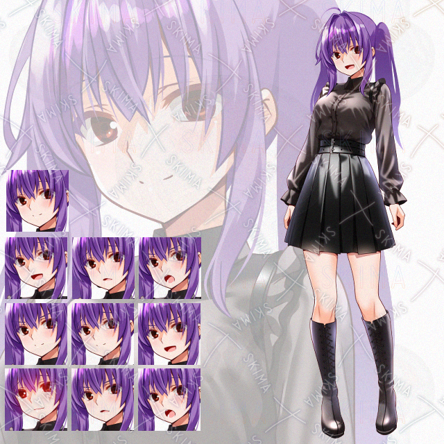 【表情10種】ツインテ少女