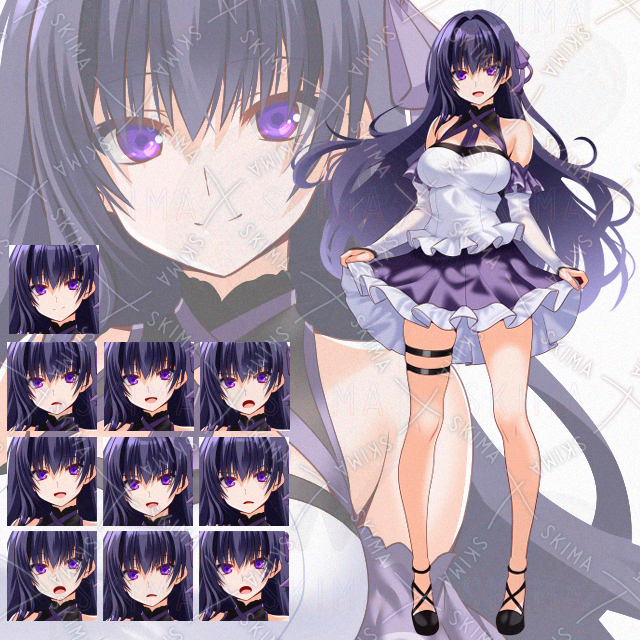 【表情10種】ミニスカフリル少女