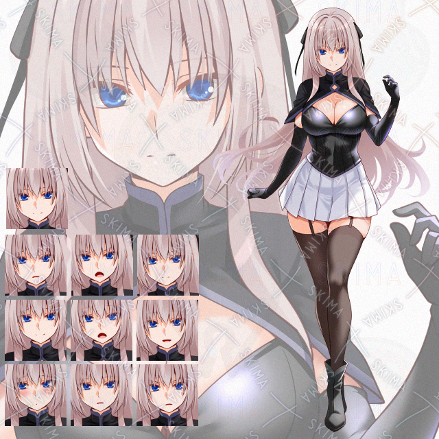 【表情10種】ファンタジーミニスカ少女