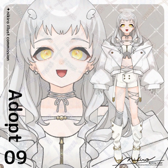 【Adopt】天使っぽい少女｜差分2種