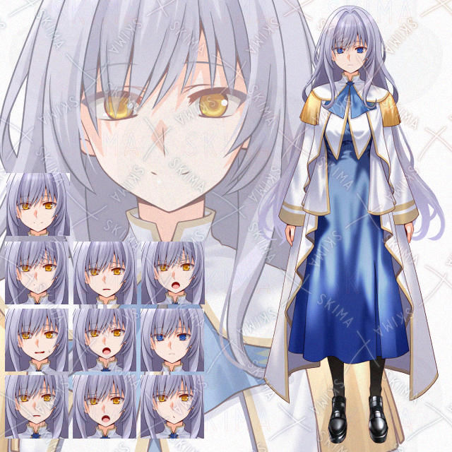 【表情10種】ファンタジー少女