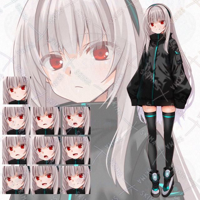 【表情10種】ニーハイ少女