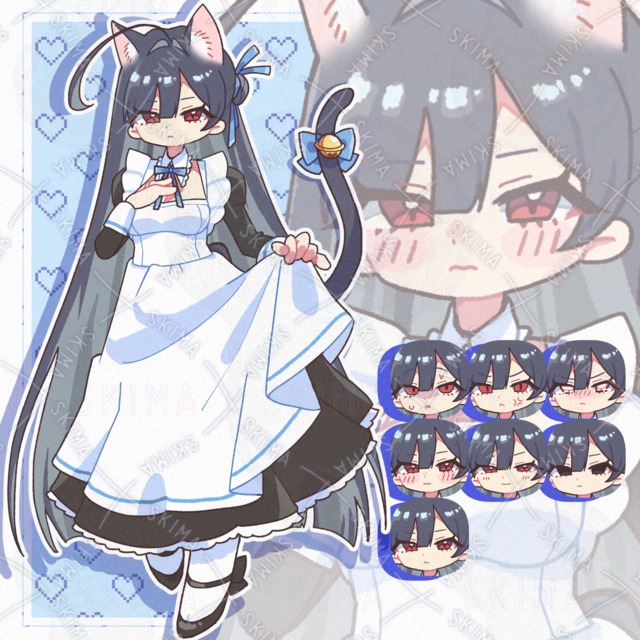 黒猫のメイドさん