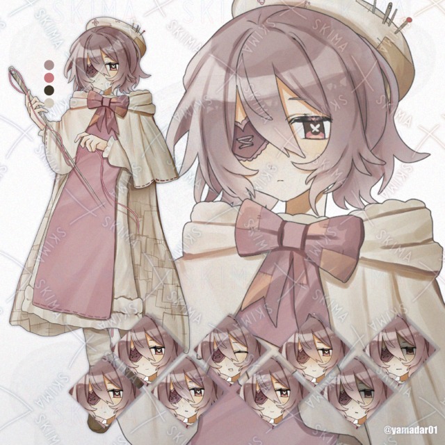 パッチワークの針子