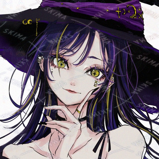 🎃一枚絵【表情3種】魔女