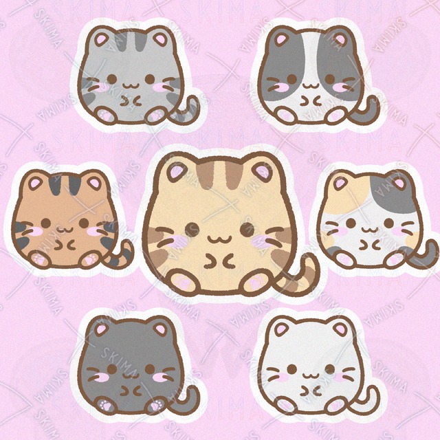 【柄7種類】ころころねこ
