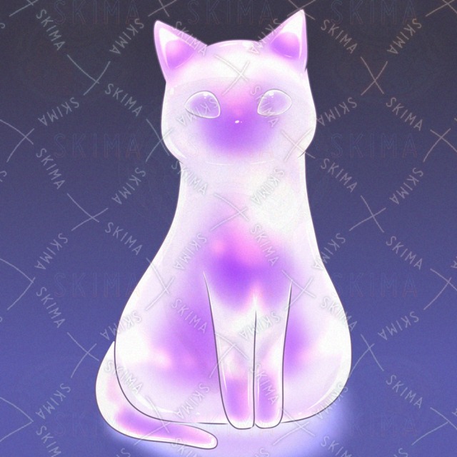 자수정 고양이(표정 2종) 상품 이미지