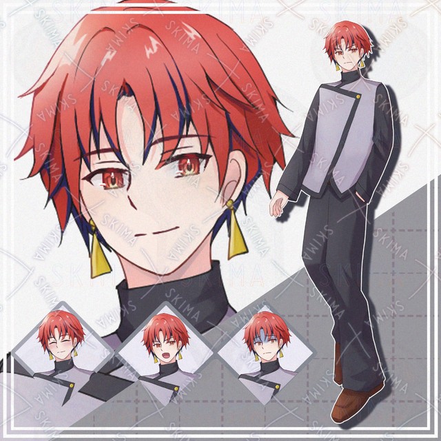 【表情10種】赤髪の男の子【立ち絵】