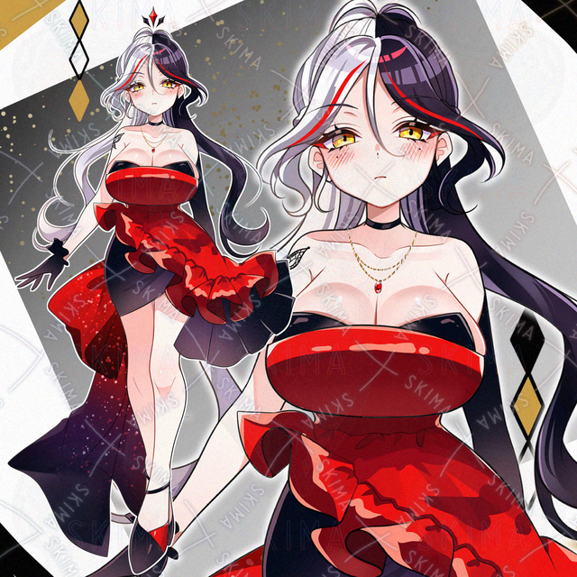 ドレス姿の女性キャラ