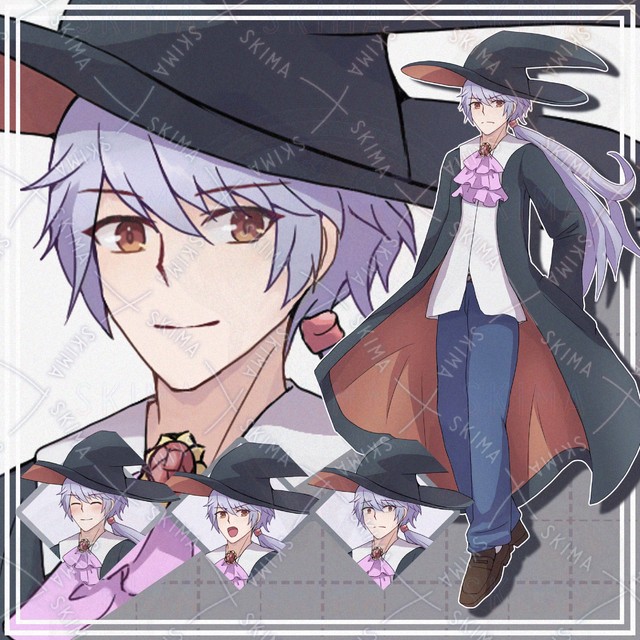 【表情10種】魔法使いの男性【立ち絵】
