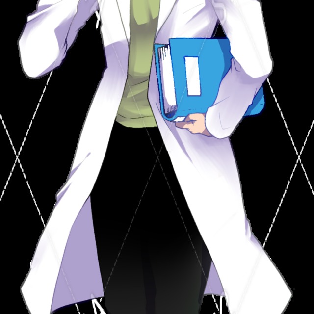 緑のおかっぱ髪白衣の男立ち絵 スキマ スキルのオーダーメイドマーケット Skima