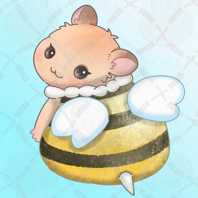 蜜蜂ハムスター