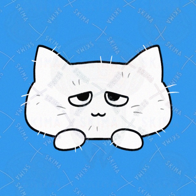 ボサボサの猫アイコン