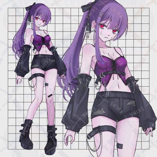 紫髪のお姉さん