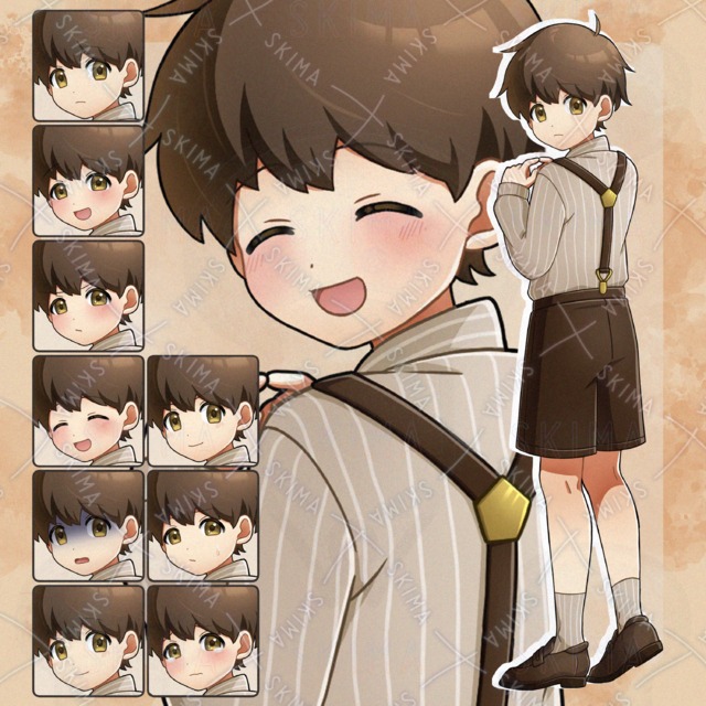 [表情差分9種] 男の子 立ち絵