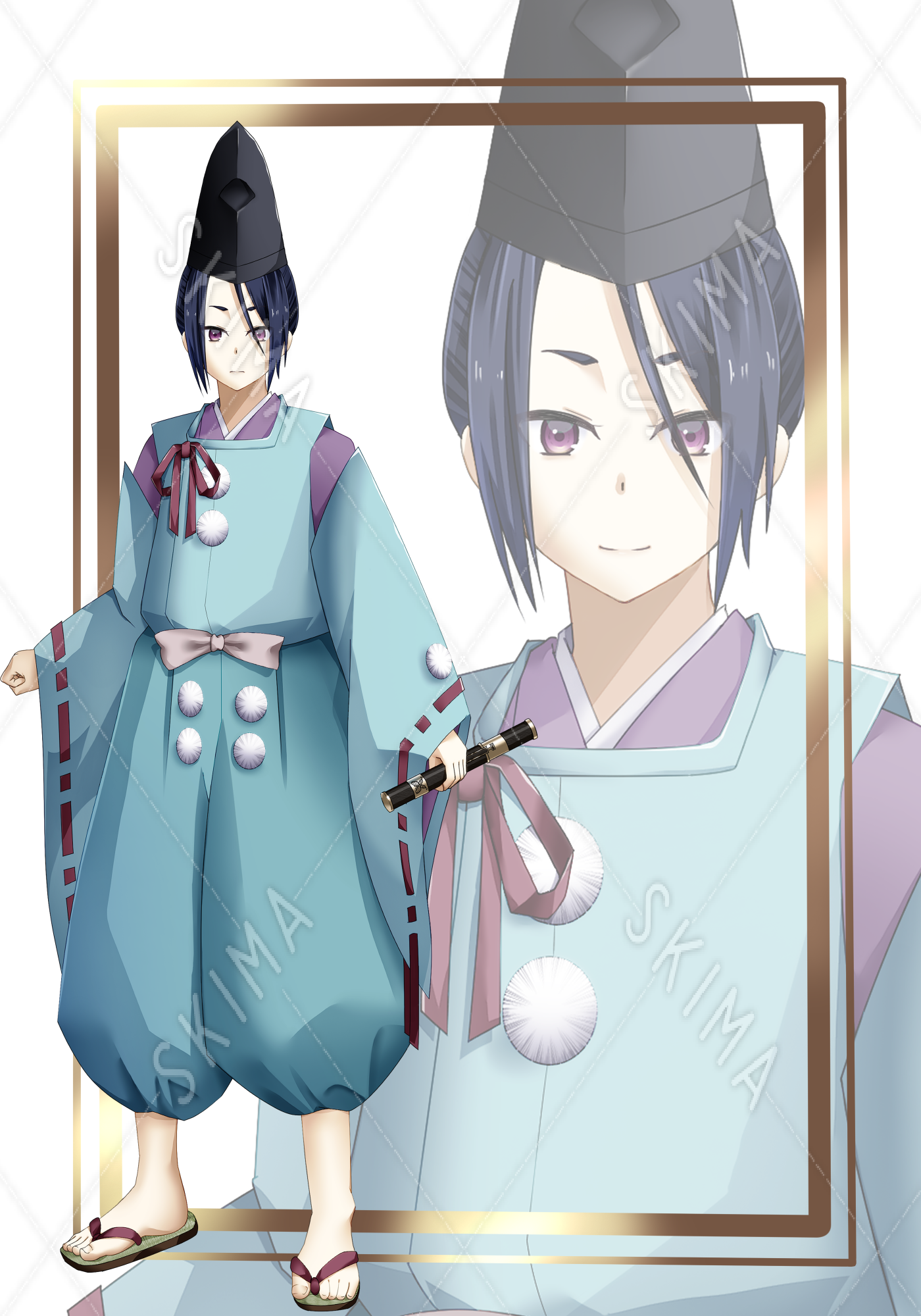 水干姿の少年 表情10種 スキマ スキルのオーダーメイドマーケット Skima