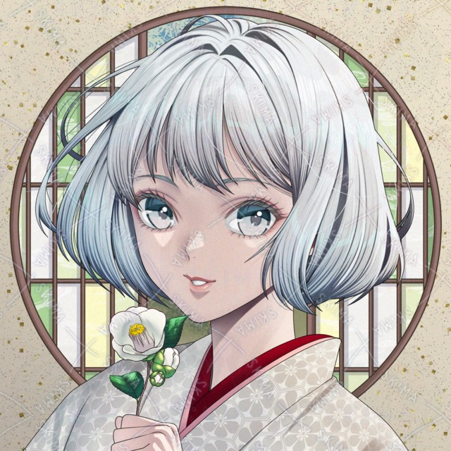 『白椿』（アイコン＆バストアップ）