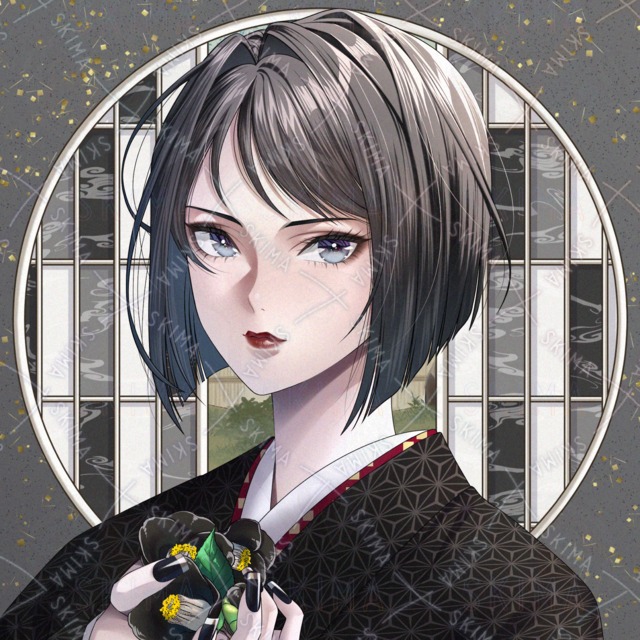 『黒椿』（アイコン＆バストアップ）